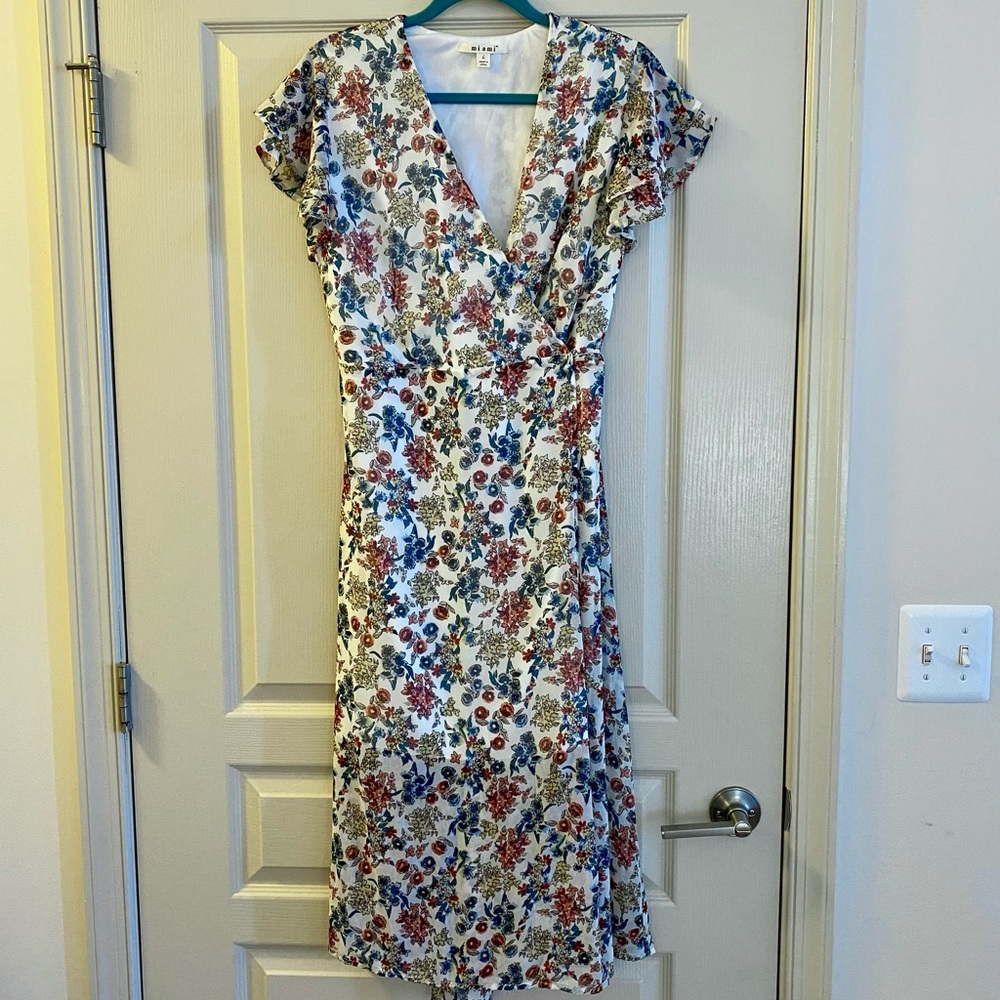 Floral Maxi Wrap Dress